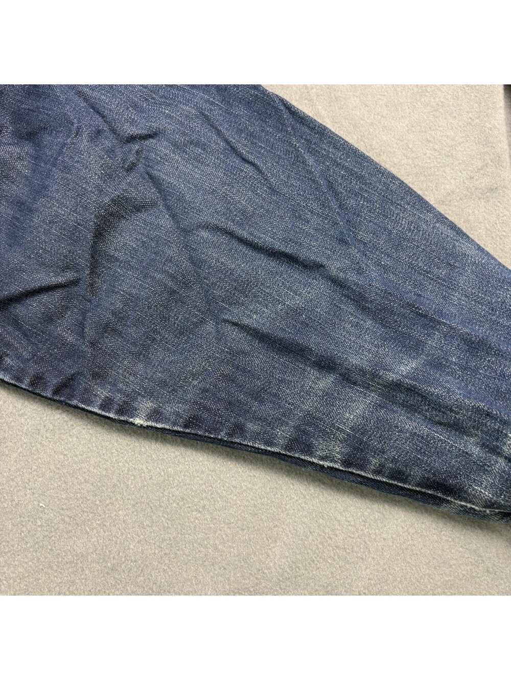 Vintage 90s Knockout Jeans Denim Jean Trucker Jacket Size XL Blue Baggy Hip Hop - Picture 5 of 9